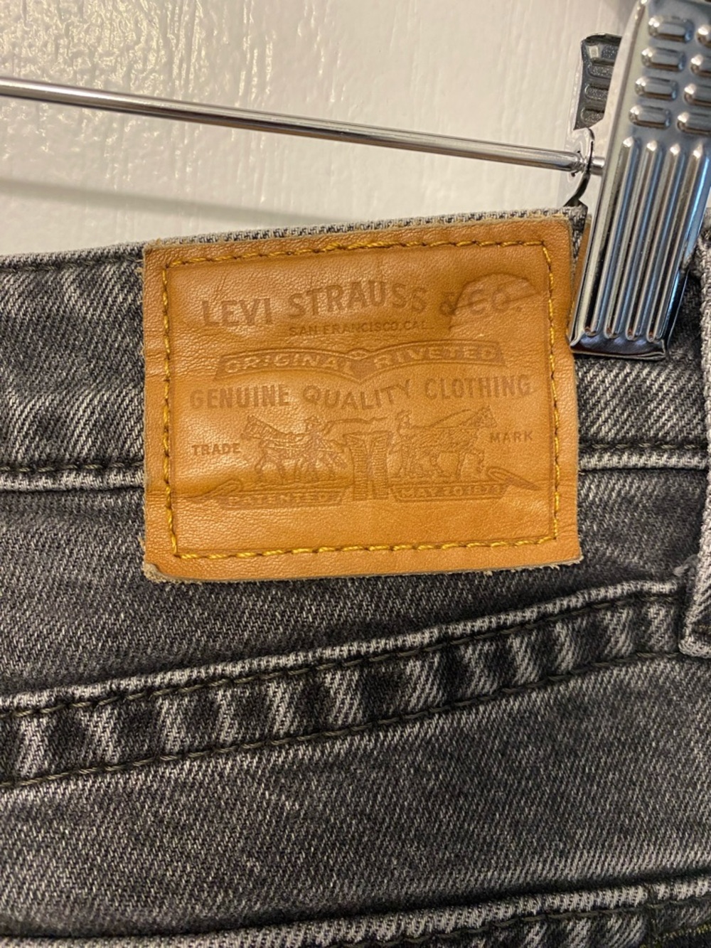 Levi's Noughties Boot Cut Low Rise Y2K Streetwear Black Charcoal Jeans Size 29 - Picture 12 of 16